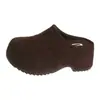 Sandalias tipo Birkenstock sin cordones, de suela gruesa, que aumentan la altura, de punta cerrada, para mujer, nueva colección otoño/invierno 2026, forradas de forro polar, pantuflas de algodón mullidas