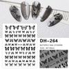 Redanco nueva serie de mariposas con explosiones 3D pegatinas para decoración de uñas pegatinas adhesivas para uñas al por mayor DH-264