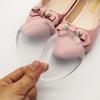 Almohadilla de medio tamaño para la palma del pie, zapatos de tacón alto, almohadilla invisible para el pie, silicona transparente, masaje, zapatos de hombre y mujer, media almohadilla delantera, forma de gota
