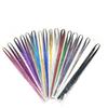 Extensiones de Cabello de Seda Láser Europeas y Americanas al por Mayor, Trenzas de Cabello de Colores, 120cm, 18 Colores, Cabello Brillante para Trenzar, Seda de Colores Mixtos
