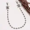 Cadena de Pantalones de Calavera de Capa Única Transfronteriza Europea y Americana Cadena de Estrellas Versátil Cadena de Pantalones de Alta Gama Cadena Colgante Personalizada para Jeans