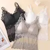 Comercio Transfronterizo Más Vendido Camisola de Encaje Hueco para Espalda Bonita, Estilo Delgado de Verano con Copas Incorporadas, Lencería Ajustada Tallas Grandes
