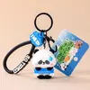 Fábrica Mengxu Personalizado Epoxi PVC Dibujos Animados Muñeca de Silicona 3D Llavero Colgante Accesorios Regalo Venta al por Mayor