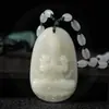 Pingente de Jade Hetian com a Divindade Guardiã do Signo do Cavalo, Adequado para Homens e Mulheres