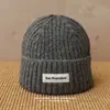 Gorro de Punto Grueso Cálido de Invierno con Diseño Original, Circunferencia de Cabeza Grande, Efecto Adelgazante del Rostro, Protección para los Oídos, Gorro Versátil para Pareja
