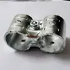 25 Tubos de Aço, 0 Tubos de Ferro, Tubos Galvanizados, 4 Conectores de Tubo de Seis Seções, Tubos de Prateleira, Fivelas de Fixação para Tubo Redondo, Fixadores, Peças de Fixação