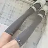 Meias de Batata Frita Estilo Princesa Ocidental Nova Primavera Laço Prateado Pequeno Cheiroso Meias para Panturrilha de Ballet Meias Cinzas de Meia-Calça Meninas JK