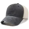 Boné de Tela Desgastado, Boné de Beisebol Lavado, Chapéu Liso de Cor Sólida, Proteção Solar Primavera e Verão, Estampa por Transferência de Calor, Boné Bico de Pato Quente de Vendas Transfronteiriças