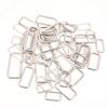 Hebilla Rectangular, Accesorios de Ferretería para Equipaje, Hebilla de Ajuste Metálica, Decoración de Ropa, Hebilla de Esquina, Botón de Cinturón para Cortavientos