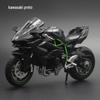 Huayi 1:12 Kawasaki Motocicleta Modelo Dukadi Alloy Modelo de Motocicleta Crianças Deslizando com Som e Luz