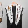 Pañuelo Cuadrado de Seda Sarga de 90 cm con Textura Delicada Chal Estilo Retro Pañuelo Cuadrado Venta al por Mayor Lujo Accesible Moda Chal para Damas