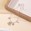Yiluyin Pulsera de Plata de Ley S925 Chapada en Oro con Cierre Ruyi Forma de Estrella Corazón Moda Brillante Exquisita Versátil Joyería de Mano