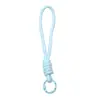 Lanyard para Teléfono de Poliéster Patrón de 14.5cm Cuerda de Colores Hecho a Mano DIY Fabricación Cadena para Teléfono Accesorios Materiales