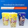 Caixa de pipoca de frango arroz flor copo de papel descartável lanche caixa de embalagem dobrar caixa de embalagem de alimentos balde de pipoca quadrado