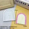 Molde de Silicone Formato Porta de Conto de Fadas Coração Castelo Decoração de Bolo Ferramenta de Confeitaria Janela DIY Molde de Cola de Resina