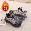 Tênis Esportivo Infantil, Tênis Estilo "Dad Shoes" para Meninas, Novo Estilo Outono e Inverno 2025, Couro Genuíno, Fivela de Botão, Forrado com Lã, Tênis para Meninos para Caminhada e Corrida