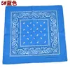 Nuevo de invierno europeo y americano pequeño anacardo 53*53 algodón cuadrado pequeño estampado rizado banda para el cabello hip hop femenino suministro en stock