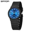 Relógios Sanda tendência da moda temperamento ao ar livre tudo combina pequeno fresco feminino estudantes do ensino médio juventude lazer estilo ins relógio de pulso