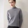 Suéter de Cachemir 100% Puro Kangsai Ni de 14.5 Micrones para Mujer, Tejido de Punto Holgado, Top Base, Ropa Interior
