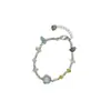 Pulsera Minimalista de Estrella Plateada Fresca Simple de Lujo Ligero en Capas Versátil para el Viaje Diario Personalidad Suave Pulsera de Bolas para Mujer