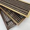 Rejilla de Ventilación de Aire Acondicionado de Aleación de Aluminio/ABS Extendida Ultraestrecha Empotrada Sin Marco Persiana de Retorno de Aire