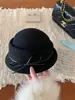 Sombrero Pequeño de Lana Estilo Francés con Borde Enrollado y Lazo para Mujer, Elegante y Versátil para Otoño e Invierno, Sombrero de Fieltro de Lana Estilo Hepburn
