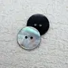 Botões de madrepérola preto escuro em estoque para suéteres, botões de madrepérola preto natural para ternos, botões de madrepérola preto coloridos Deduzir