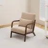 Sofá individual de tecido moderno minimalista nórdico para lazer, destacável e lavável, mesa e cadeiras de madeira maciça para sala de estar, varanda de apartamento pequeno estilo japonês