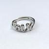 Anillo de apertura de acero de titanio antiguo de gran venta que no se desvanece, diseño de nicho para amantes del anillo de acero inoxidable, joyería al por mayor