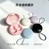 Exclusivo para Estojo de Armazenamento de Fone de Ouvido Oval Transfronteiriço com Encaixe Interno de Silicone e Cordão Anti-perda Portátil Multicor Proteção para Fones de Ouvido