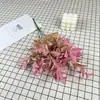 Buquê Artificial de Plantas Verdes, Grama de Menta, Guia de Corredor de Casamento, Flores de Seda Feitas à Mão, Decoração de Engenharia Externa, Paisagismo de Jardim, Flores Artificiais