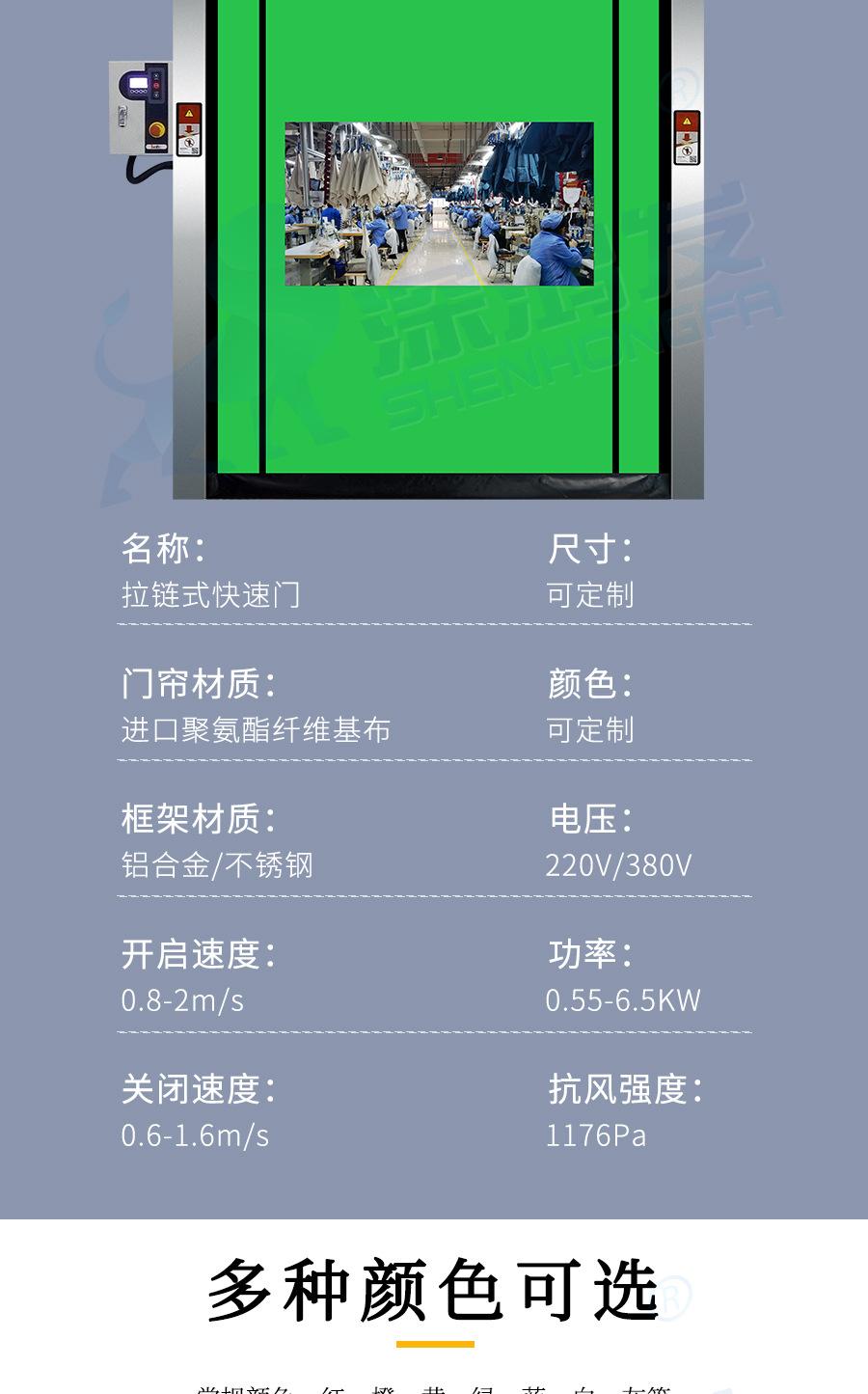 拉链式快速门详情页