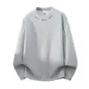 Sudadera Nueva de Otoño 2026 para Hombre con Bordado Americano Tridimensional de Alta Resistencia, Cuello Redondo, Sudadera Casual de Manga Larga para Hombre