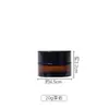 Botella de Crema de Vidrio Personalizada Lista para la Venta 5g Múltiples Especificaciones Botella de Crema para Rostro Marrón Muestra de Cosméticos Botella