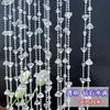 Cortina de Hilo de Cuentas de Cristal Acrílico Cadena de Cuentas Decoración de Pasillo de Boda Escenario Decoración de Árbol de Navidad Accesorios Octagonales Cuentas de Madera