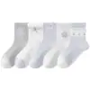 Calcetines de Niña Verano Malla Fina Transpirables Hasta la Pantorrilla Calcetas para Niños Bebé Calcetines de Princesa con Lazo Calcetines de Algodón Verano Dibujos Animados