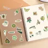 50 Piezas de Pegatinas Decorativas de Collage Retro Verdes para Coches, Laptops, Teléfonos Móviles, Refrigeradores, Pegatinas Impermeables para Manuales
