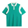 Camisa Polo Bloque de Color 2026 para Hombre Verano Delgada Holgada Transpirable Casual Versátil Cuello Camisero Manga Corta Camiseta