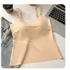 Direto do fabricante: Camisola listrada de seda gelada plus size com bojo embutido para o verão, adequada tanto para usar por baixo quanto por cima, com um lindo design nas costas