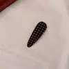 Grampos de cabelo de bolinhas em tecido de alta qualidade, presilhas laterais e acessórios de cabelo para meninas, usados para estilizar franjas e controlar cabelos soltos - atacado