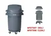 Cubo de Basura Baiyun 80 Litros 120 Litros 168L Redondo Grande Contenedor de Almacenamiento para Cocina Comercial con Tapa Móvil