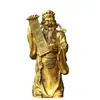 Cobre Dios de la Riqueza Buda Decoración Grande Wen Dios de la Riqueza Bronce Hogar Tienda Inauguración Regalo