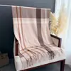 Cachecol/Xale Quente de Inverno Xadrez Estilo Academia Versátil para Deslocamento Casal Franja Cachecol de Falso Cashmere