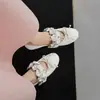 Flores Desabrochando~Sapatos Mary Jane Florais de Pele de Carneiro Feitos à Mão 2026 Planos com Laço Bico Redondo em Couro Genuíno em Vários Tamanhos