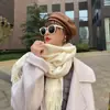 Bufanda Chal para Mujer, Nueva Manta para Siesta de Oficina de Otoño e Invierno, Manta Exterior Cálida de Lana de Alta Calidad