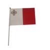 Bandeira de Malta bandeira de mão bandeira de plástico haste dupla face impressão em poliéster fabricantes de bandeiras atacado pode ser hasteada