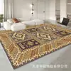 Tapete Persa para Sala de Estar, Resistente a Manchas e Fácil de Cuidar, Tapete de Chão Estampado para Uso Doméstico, Tapete ao Lado da Cama do Quarto, Mais Vendido na Amazon, Lavável