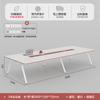 E0 Mesa de Conferência Pequena Mesa Longa Mesa Moderna Simples Combinação de Mesa e Cadeiras Negociação Estrutura de Aço Branca Mesa Longa para Sala de Conferência de Escritório