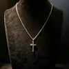 Joias Transfronteiriças Europeias e Americanas, Colares de Cruz Simples e Modernos, Pingentes para Casal, Joias de Aço Titânio Puro para Homens e Mulheres de Nicho Atacado