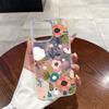 Funda Floral Transparente para iPhone 16 Plus Aplicable Transfronteriza, Funda de Cobertura Total para Apple 14/15, Diseño Único para Ip17